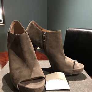 Via Spiga Peep Toe Booties, Size 9